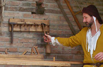 Bottega falegnameria medievale